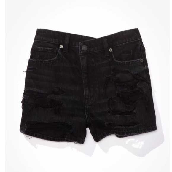 NEW AE Denim Mom Short in Black - size16 - Picture 4 of 5